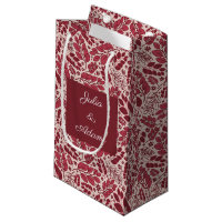Geschenkte rote Blätter Geschenktasche