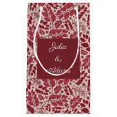 Geschenkte rote Blätter Geschenktasche Kleine Geschenktüte (Vorderseite)