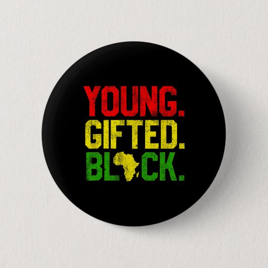 Geschenkte schwarze Geschichte Monat afrikanischen Button (Vorderseite)
