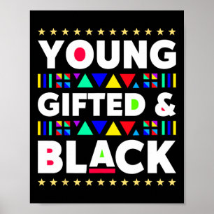 Geschenkte schwarze Girl Magic Juneteente Black Hi Poster