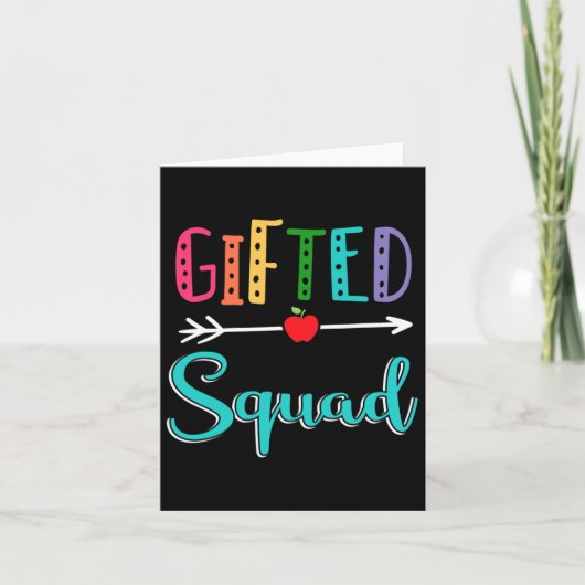 Geschenkte Squad-Lehrerin Byck zur Schule Karte (Vorderseite)