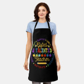 Geschenkte und talentierte Lehrerwertungswoche zur Schürze (Getragen)