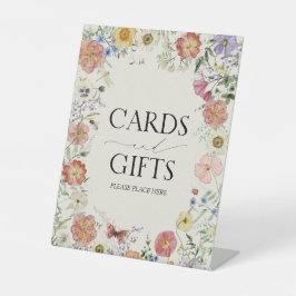 Geschenkte Wildblume Blumengeschenk Brautparty Sockelschild