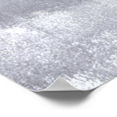 'Geschenktes' Abstraktes Poster in Grau und Beige (Ecke)
