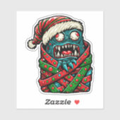 Geschenktes Weihnachtsmonster Aufkleber (Blatt)
