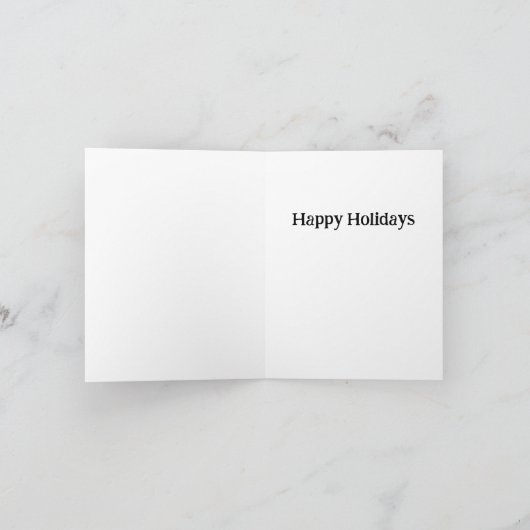 Geschenktes Weihnachtsmonster Feiertagskarte (Innenseite)