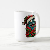 Geschenktes Weihnachtsmonster Kaffeetasse (VorderseiteRechts)