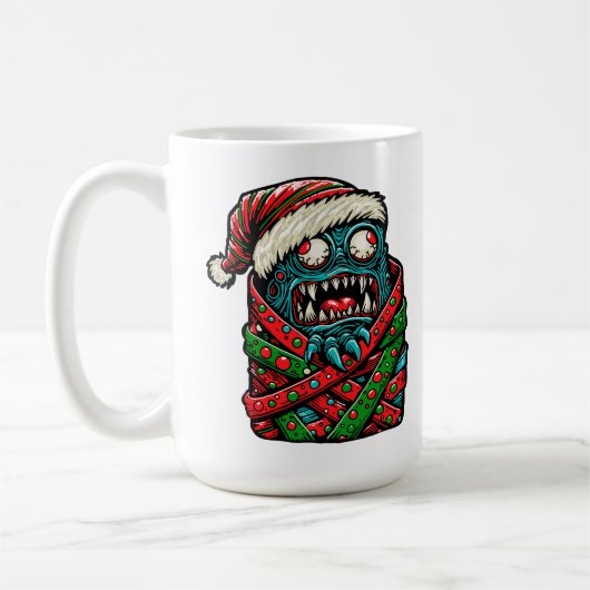 Geschenktes Weihnachtsmonster Kaffeetasse (Links)