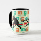 Geschenktextur farbenfrohe neue Combo-Tasse Tasse (Vorderseite Links)