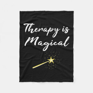 Geschenktherapie ist magische psychische Gesundhei Fleecedecke