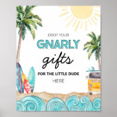 Geschenktisch-Party-Schild Poster (Vorne)