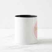 Geschenktopf oder Tasse mit Blume und Schmetterlin (Zentrum)