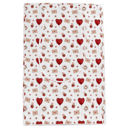 Geschenktücher Design Valentinstag Mittlere Geschenktüte