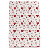 Geschenktücher Design Valentinstag Mittlere Geschenktüte (Rückseite)