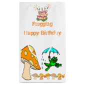 Geschenktüte Frosch Pilz (Rückseite)