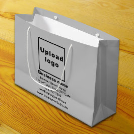 Geschenktüte für Großgeschenke in grauer Größe