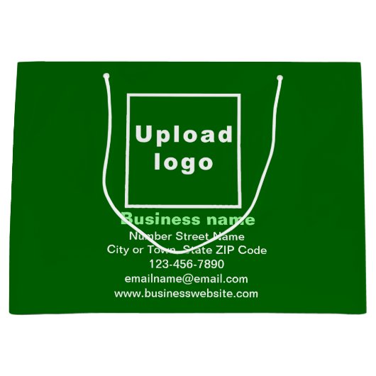 Geschenktüte für Großverpackungen in Großformat (Vorderseite)