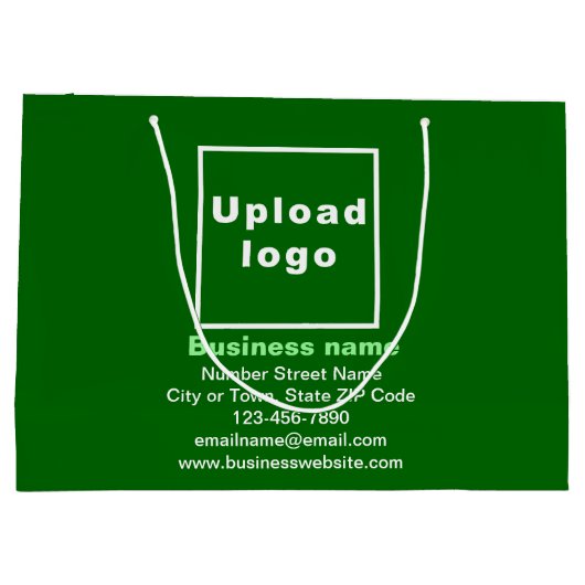 Geschenktüte für Großverpackungen in Großformat (Rückseite)