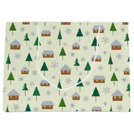 Geschenktüte für Häuser und Tannen