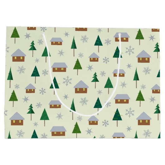Geschenktüte für Häuser und Tannen (Rückseite)