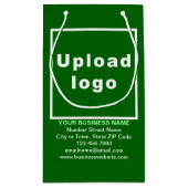 Geschenktüte für kleine grüne Unternehmen (Rückseite)