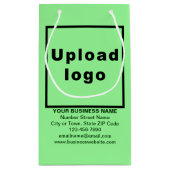 Geschenktüte für kleine, hellgrüne Geschenktasche (Rückseite)