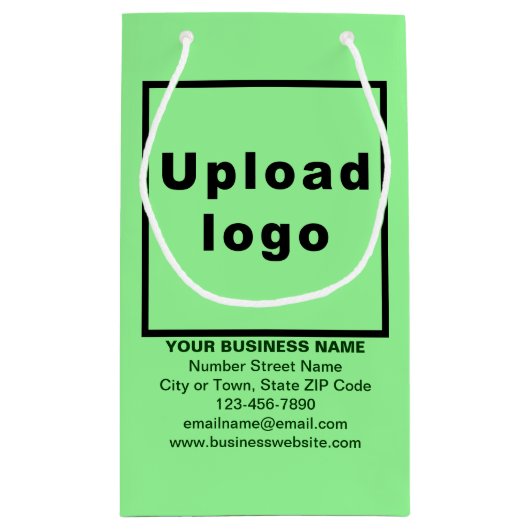 Geschenktüte für kleine, hellgrüne Geschenktasche (Rückseite)