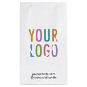 Geschenktüte für kleine Unternehmen mit eigenem Lo (Rückseite)