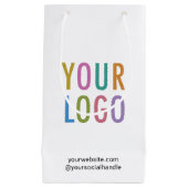 Geschenktüte für kleine Unternehmen mit eigenem Lo (Vorderseite)