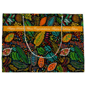 Geschenktüte im Stil der Aborigine-Blätter (Rückseite)
