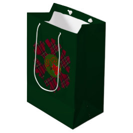 Geschenktüte Karo-Schneeflocke