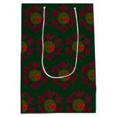 Geschenktüte Karo-Schneeflocke (Rückseite)