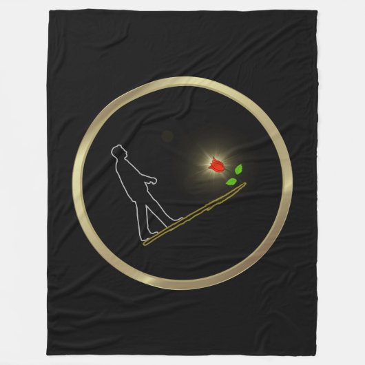 Geschenktüte Minimalkunst Fleecedecke (Vorderseite)