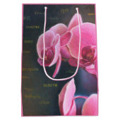 Geschenktüte mit Orchidee (Rückseite)