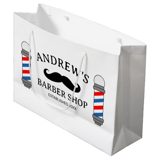 Geschenktüte mit Schnurlopf (Vorderseite Schrägansicht)