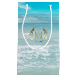 Geschenktüte | Moderner geometrischer Strand für M