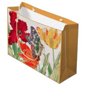 Geschenktüte MOHNBLUMEN UND BLUMEN (Vorderseite Schrägansicht)