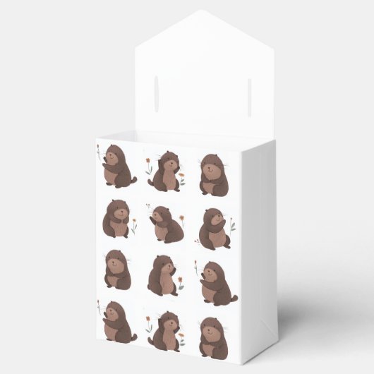 Geschenktüte "Otto der braune Maulwurf" Geschenkschachtel (Geöffnet)