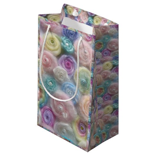Geschenktüte Pastell Garne (Vorderseite Schrägansicht)