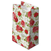 Geschenktüte Rote Rose drucken (Rückseite Schrägansicht)