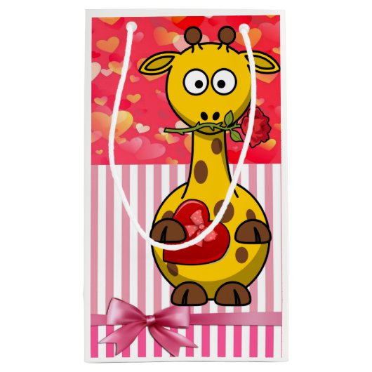Geschenktüte Valentine's Giraffe (Rückseite)