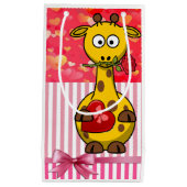 Geschenktüte Valentine's Giraffe (Vorderseite)