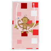 Geschenktüte Valentinstag Affe (Vorderseite)