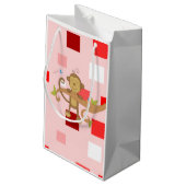 Geschenktüte Valentinstag Affe (Rückseite Schrägansicht)