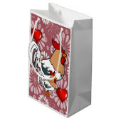 Geschenktüte Valentinstag-Huhn (Rückseite Schrägansicht)