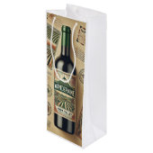 Geschenktüte - Wein Für Weinflaschen (Rückseite Schrägansicht)