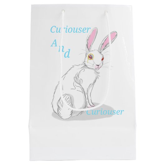 Geschenktüte zum Thema Alice im Wunderland (Rückseite)