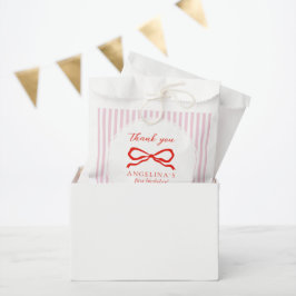 Geschenktüten Eleganter roter Geburtstagsbogen. Geschenktütchen