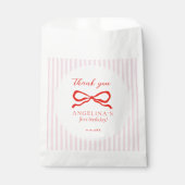 Geschenktüten Eleganter roter Geburtstagsbogen. Geschenktütchen (Vorderseite)