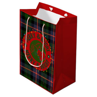 Geschenktüten mit Merry & Bright-Logo Mittlere Geschenktüte